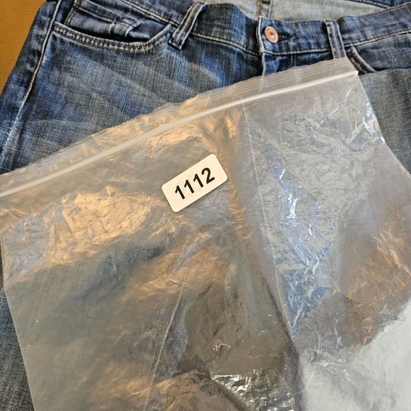 7 For All Mankind Womens Size 30 32x33 High Waist Bootcut Jeans Dark Blue Denim - Picture 13 of 13